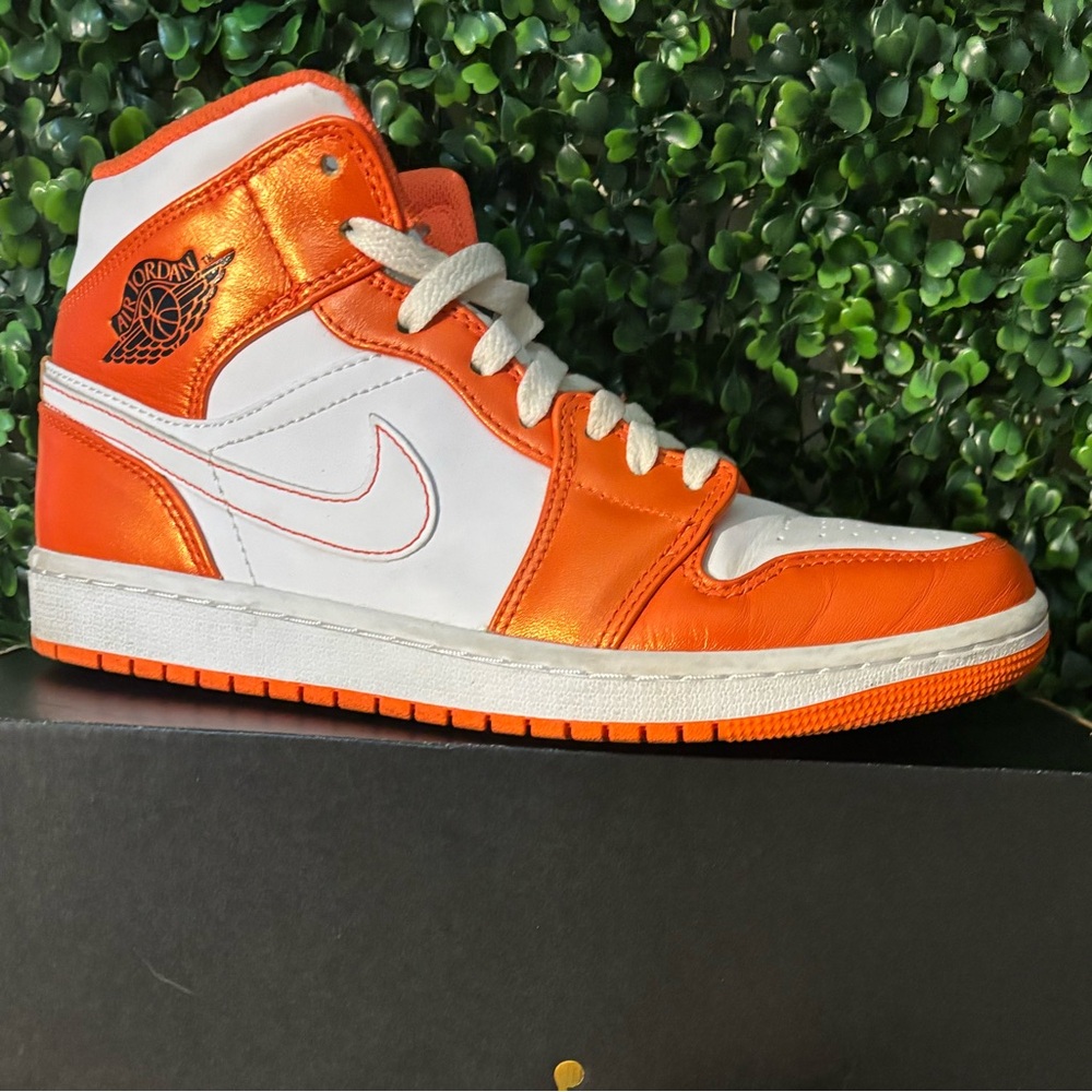 Orange and white Jordan 1